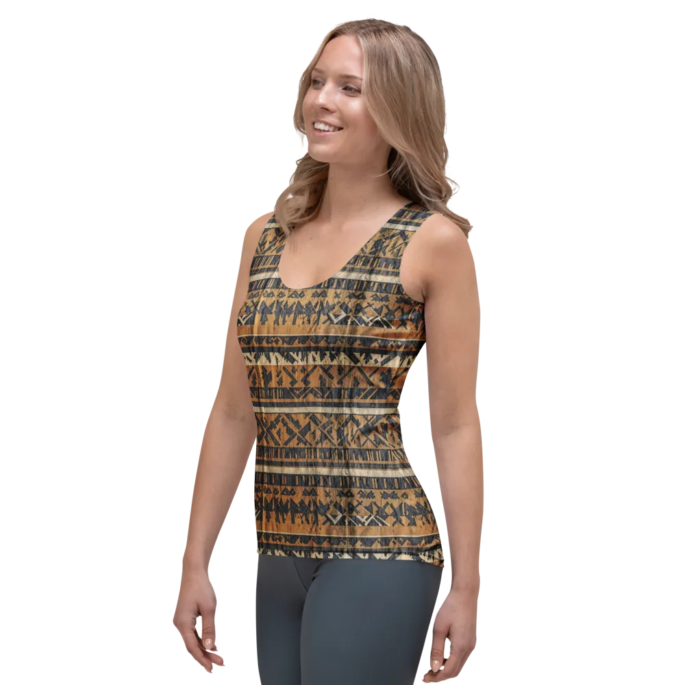 Ochre Nomad on Women's Tank Top — Left Front