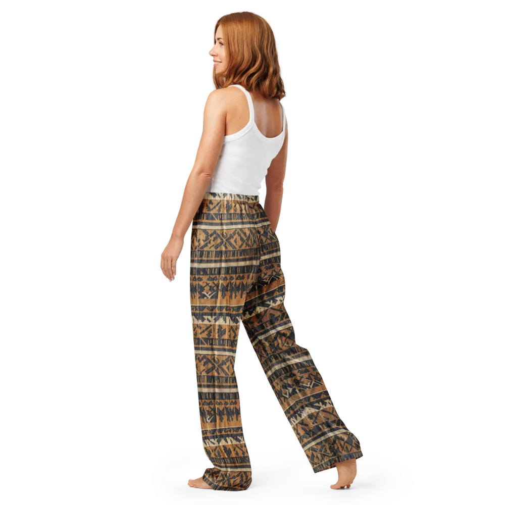 Ochre Nomad on Women's Pajama Pants — Back