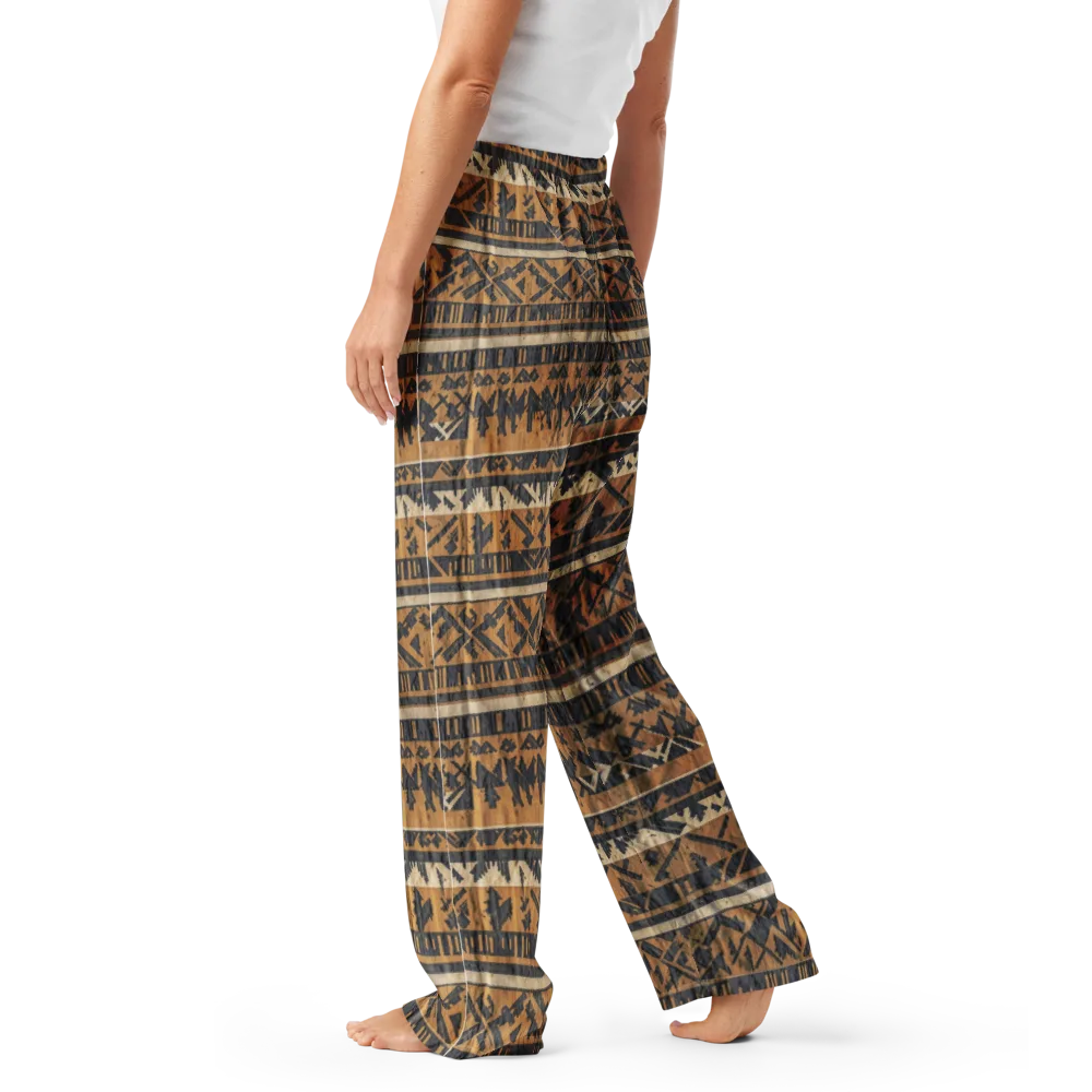 Ochre Nomad on Women's Pajama Pants — Left