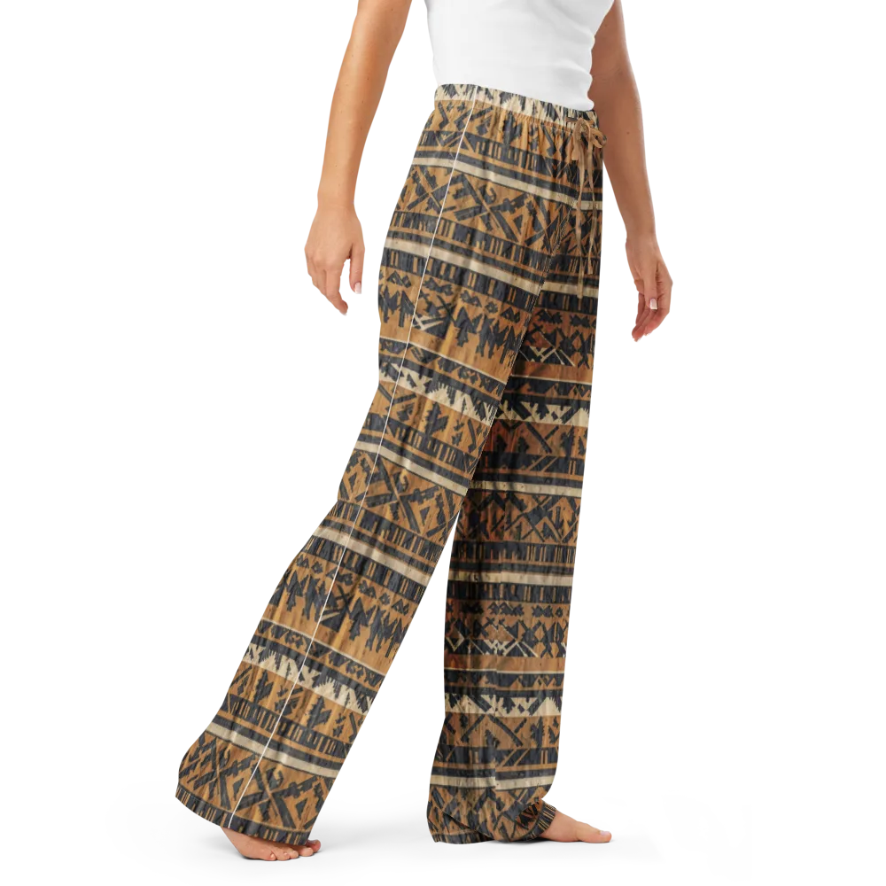 Ochre Nomad on Women's Pajama Pants — Right Front