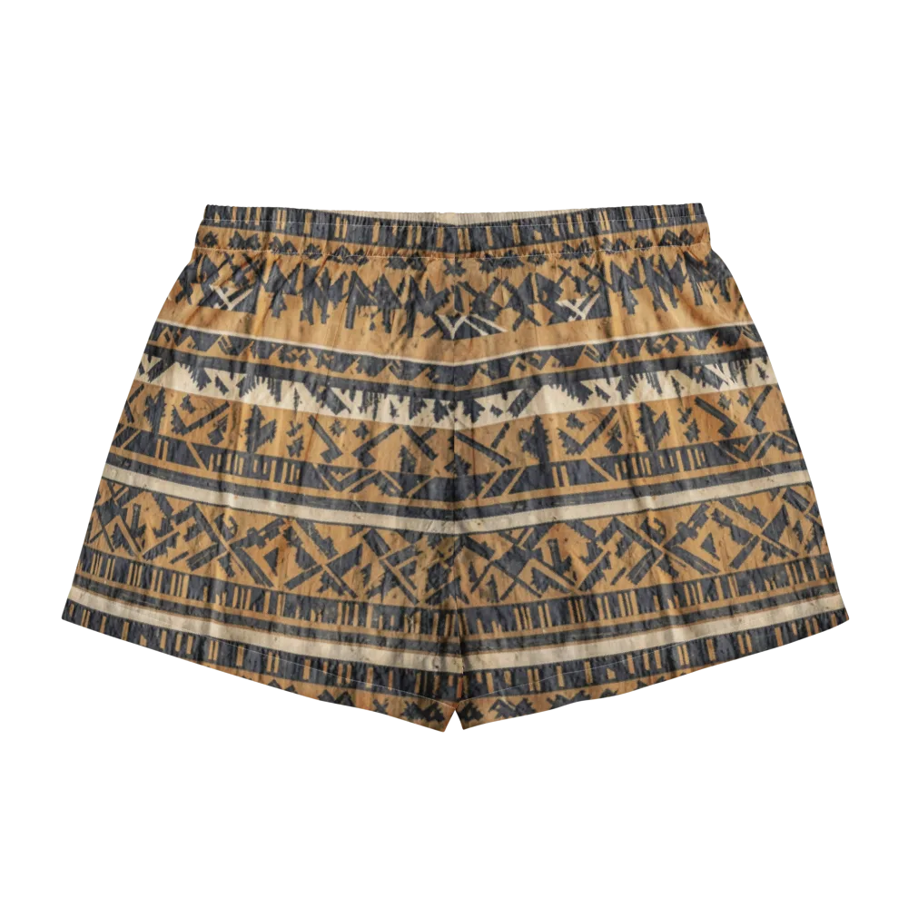 Ochre Nomad on Women's Pajama Shorts — Back