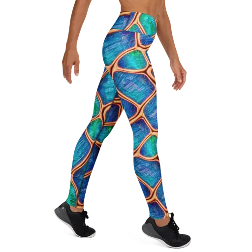 Amber Reef on a Yoga Leggings