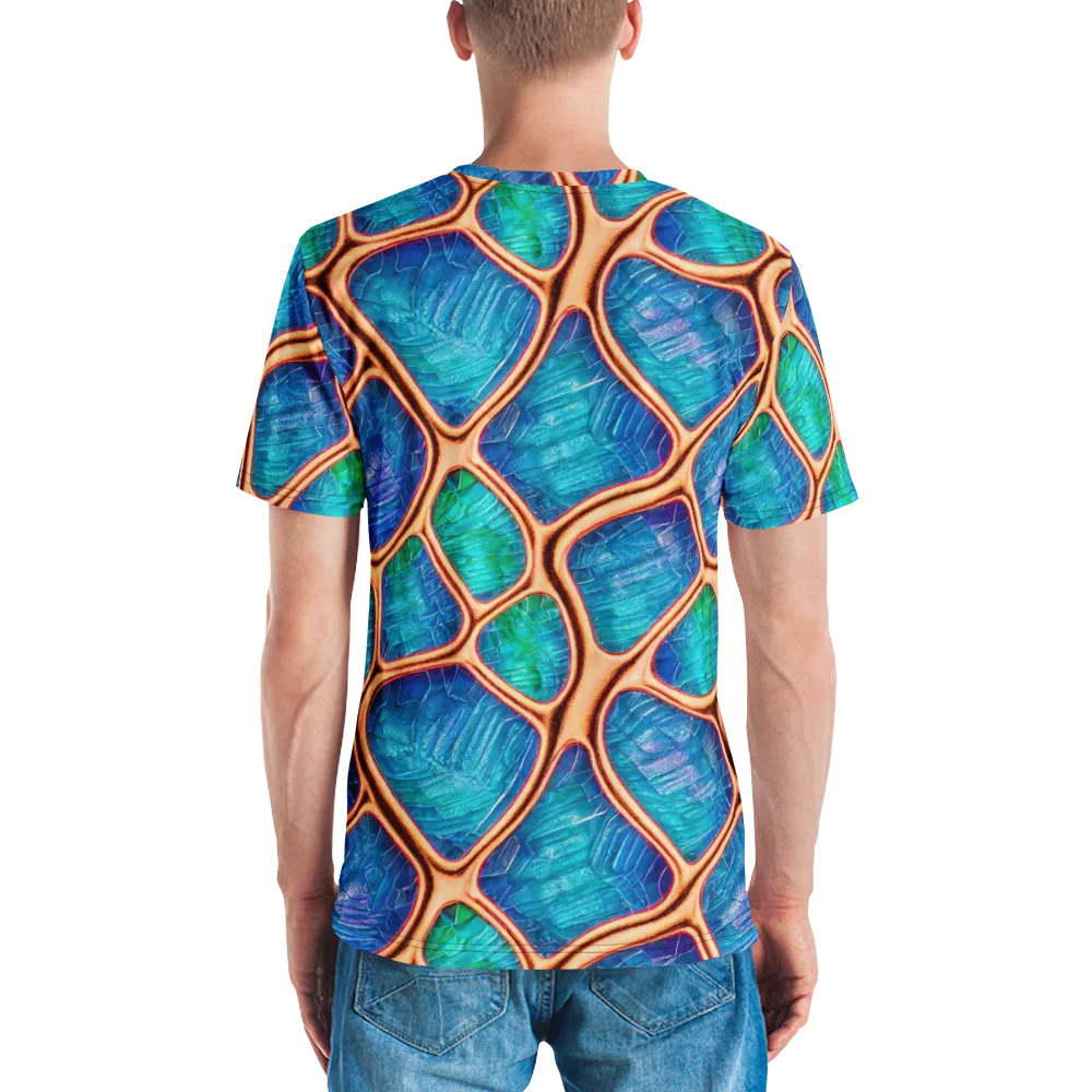 Amber Reef on Men's Crew Neck T-Shirt — Back
