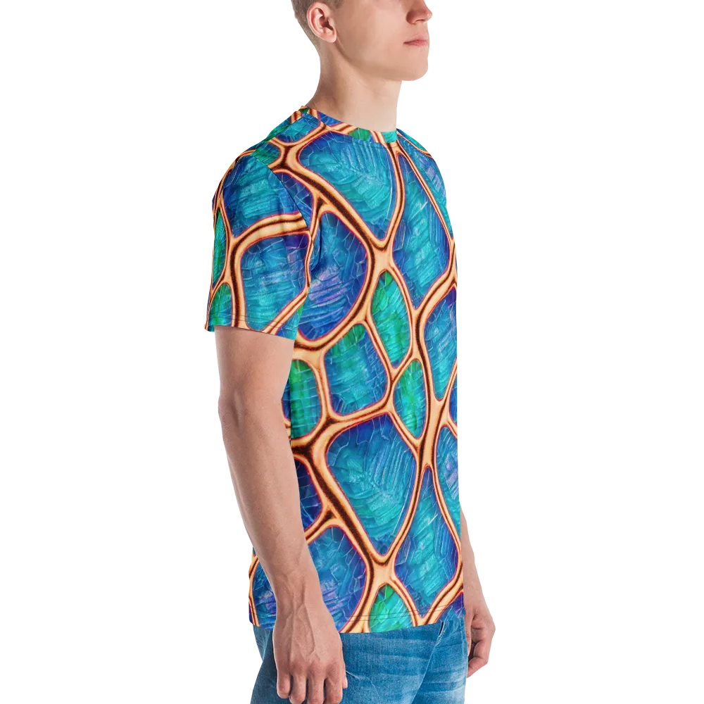 Amber Reef on Men's Crew Neck T-Shirt — Right