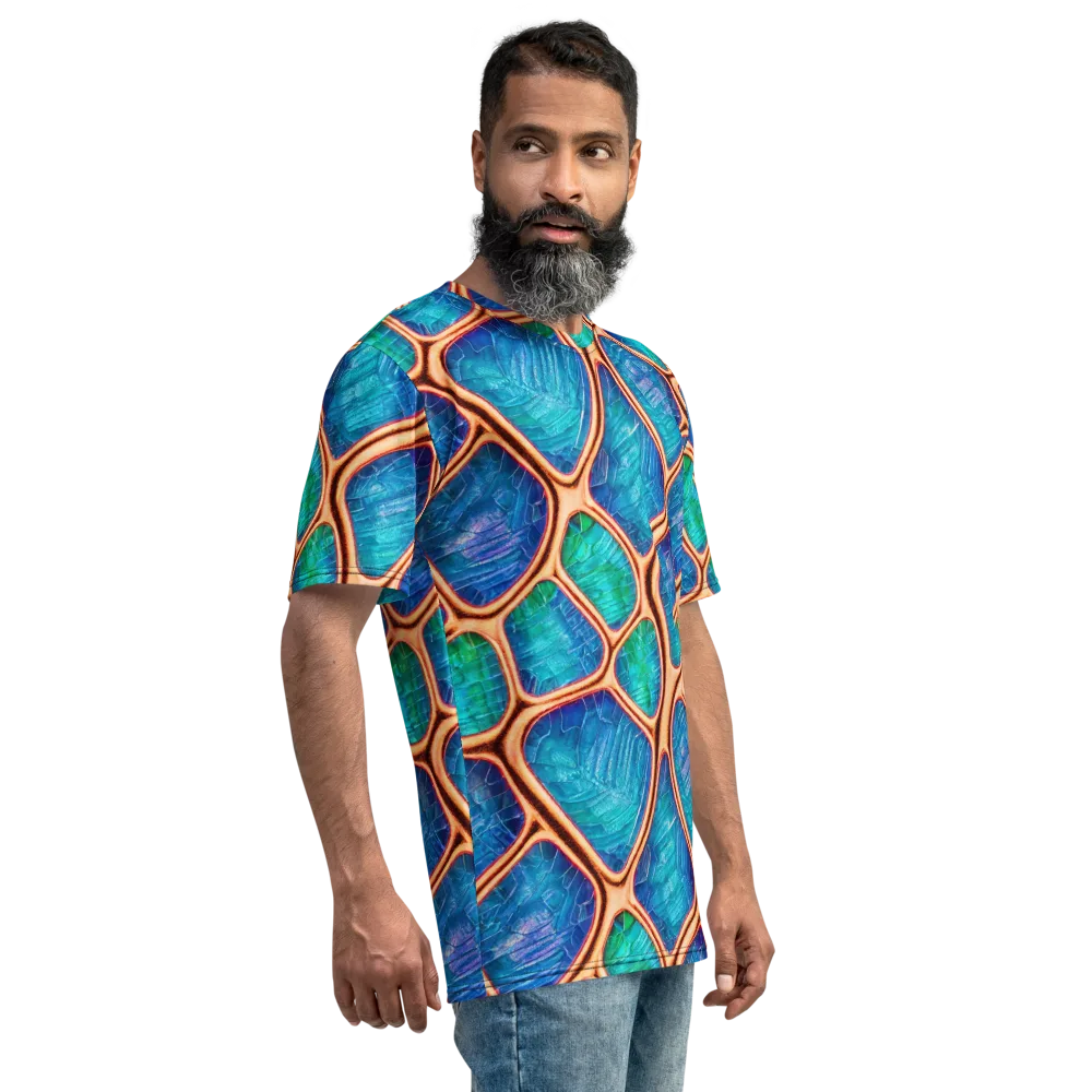 Amber Reef on Men's Crew Neck T-Shirt — Right