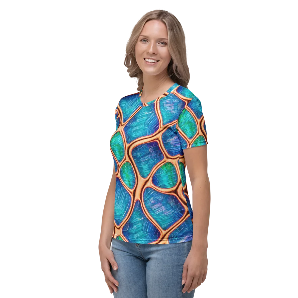 Amber Reef on Women's Crew Neck T-Shirt — Left