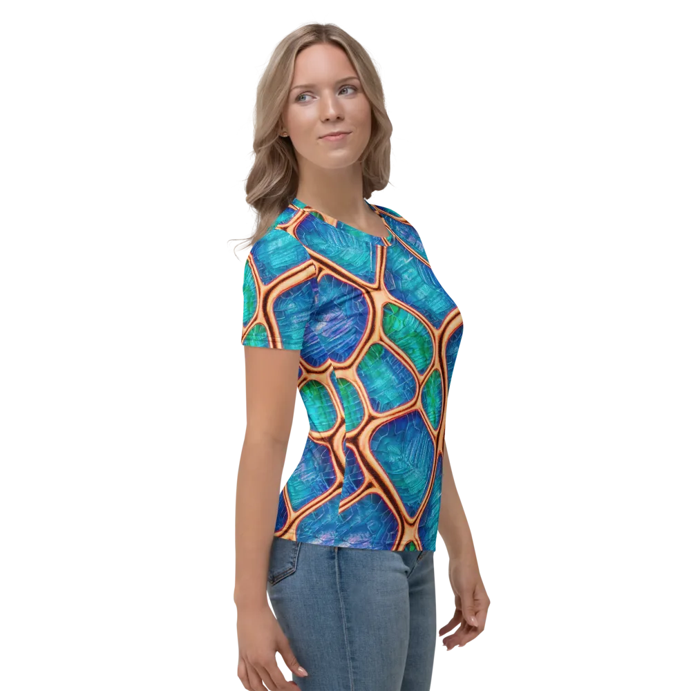 Amber Reef on Women's Crew Neck T-Shirt — Right