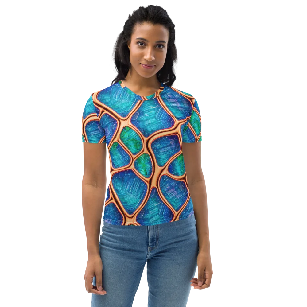 Amber Reef on Women's Crew Neck T-Shirt — Front