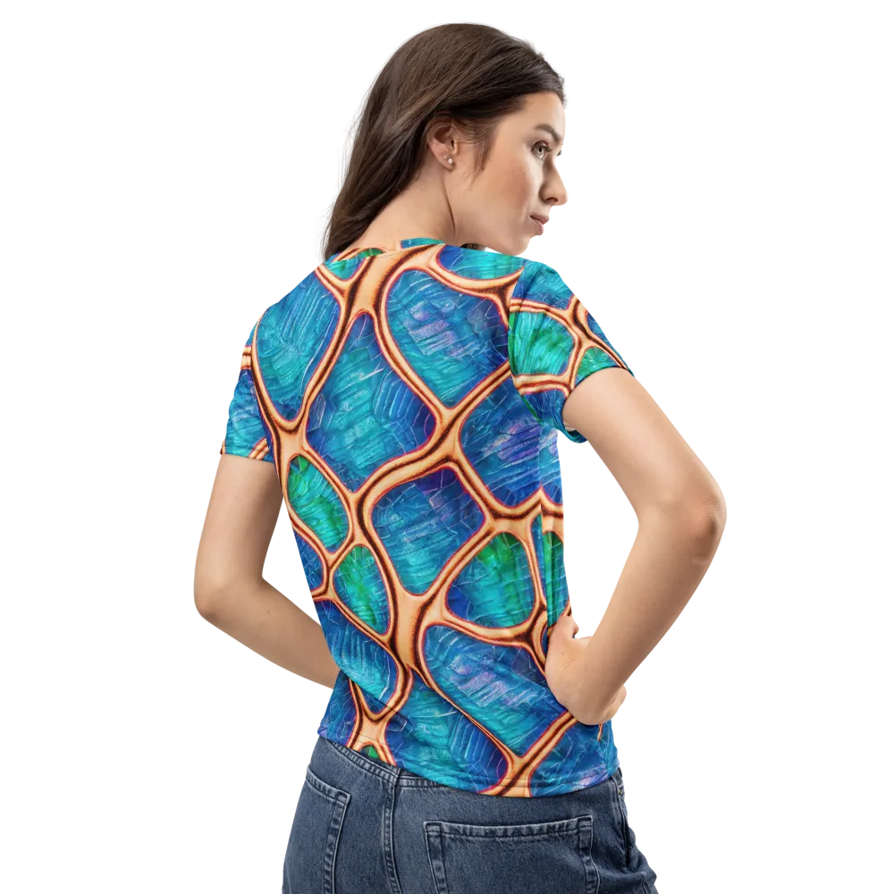 Amber Reef on Women's Crew Neck T-Shirt — Back