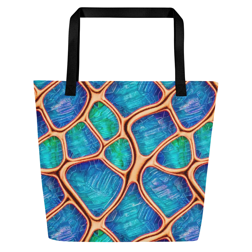Amber Reef on Large Tote Bag W/ Pocket — Front