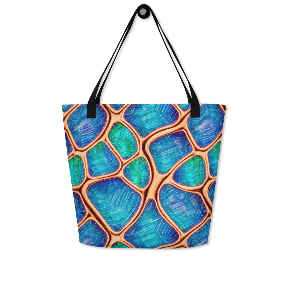 Amber Reef on Large Tote Bag W/ Pocket — Front