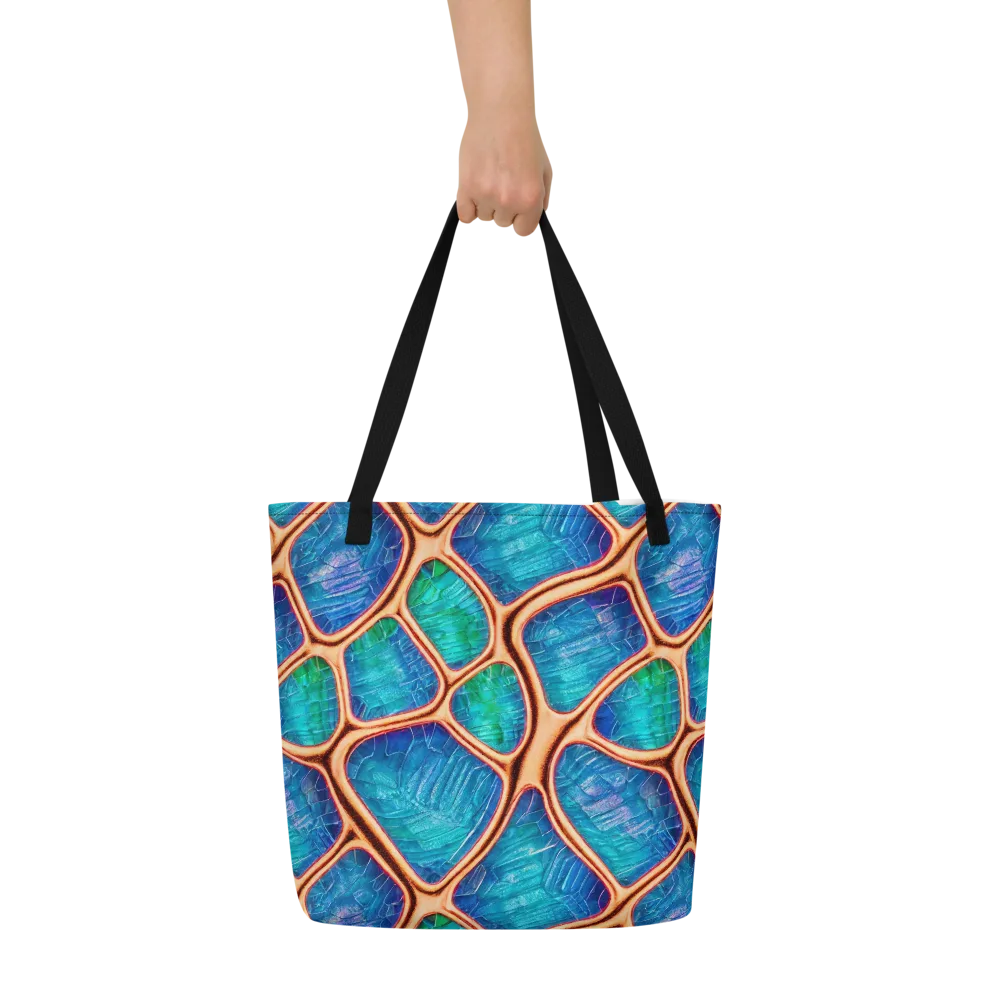 Amber Reef on Large Tote Bag W/ Pocket — Front
