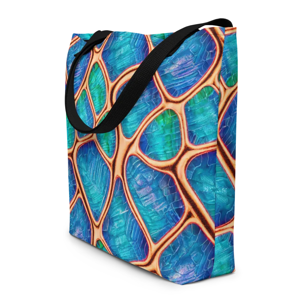 Amber Reef on Large Tote Bag W/ Pocket — Front