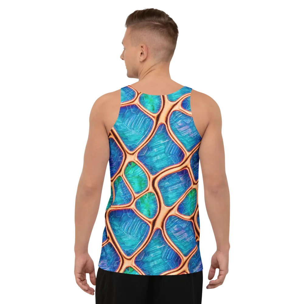 Amber Reef on Men's Tank Top — Back