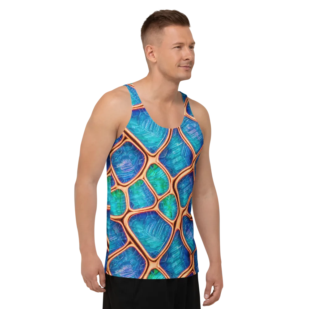 Amber Reef on Men's Tank Top — Right Front