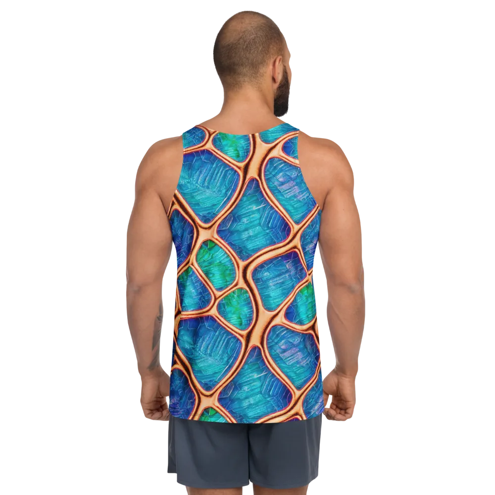 Amber Reef on Men's Tank Top — Back