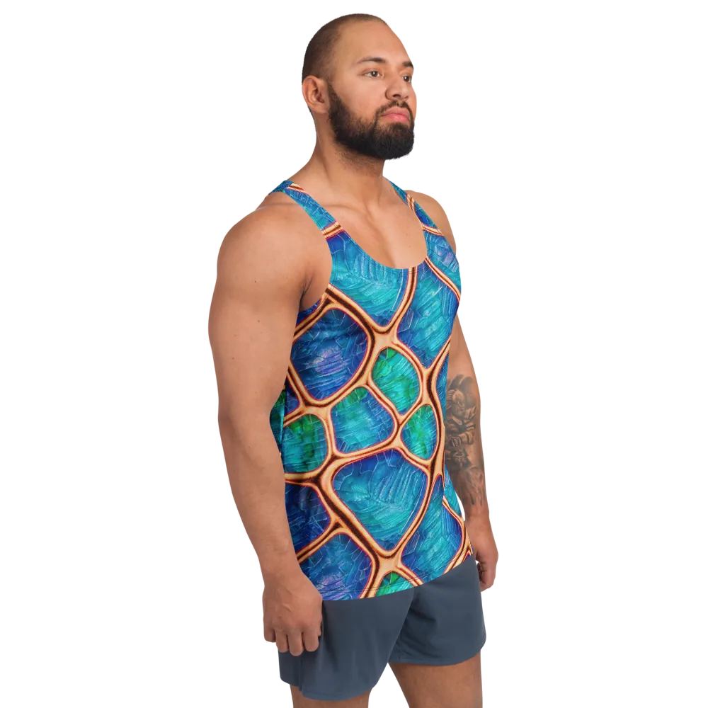 Amber Reef on Men's Tank Top — Right Front