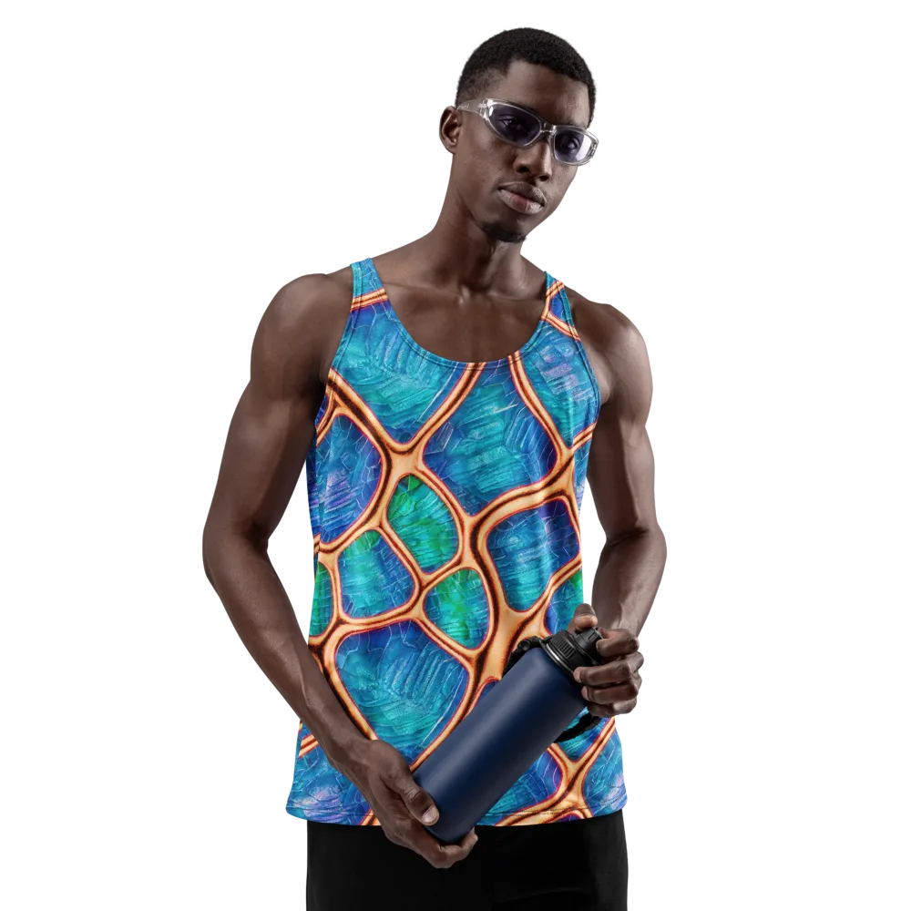 Amber Reef on Men's Tank Top — Front