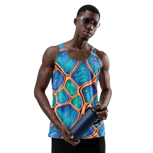 Amber Reef on a Men's Tank Top