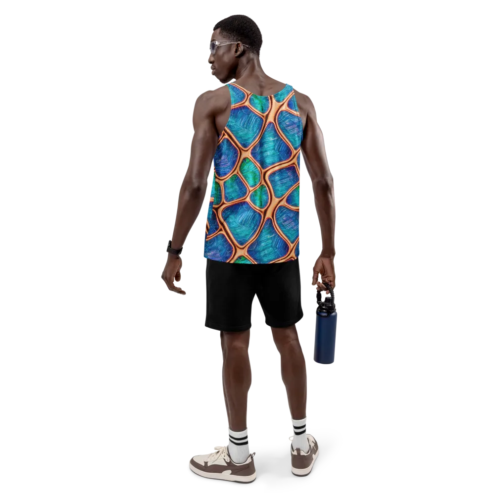 Amber Reef on Men's Tank Top — Back