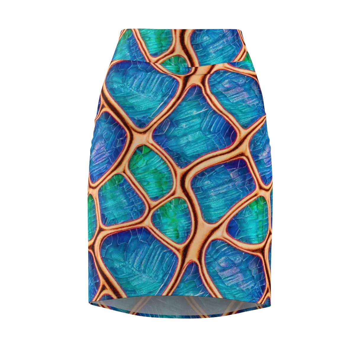 Amber Reef on Pencil Skirt — Front