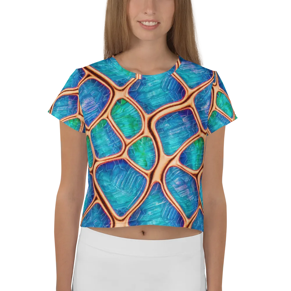 Amber Reef on Crop Tee — Front