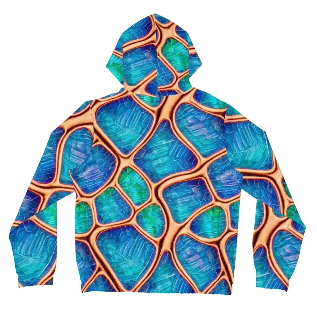 Amber Reef on Women's Full-Zip Hoodie — Back
