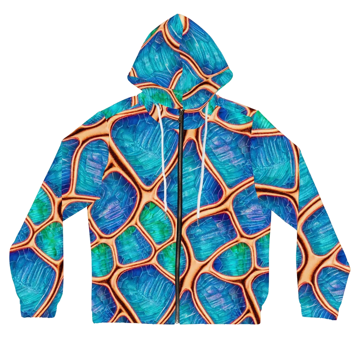 Amber Reef on Women's Full-Zip Hoodie — Front