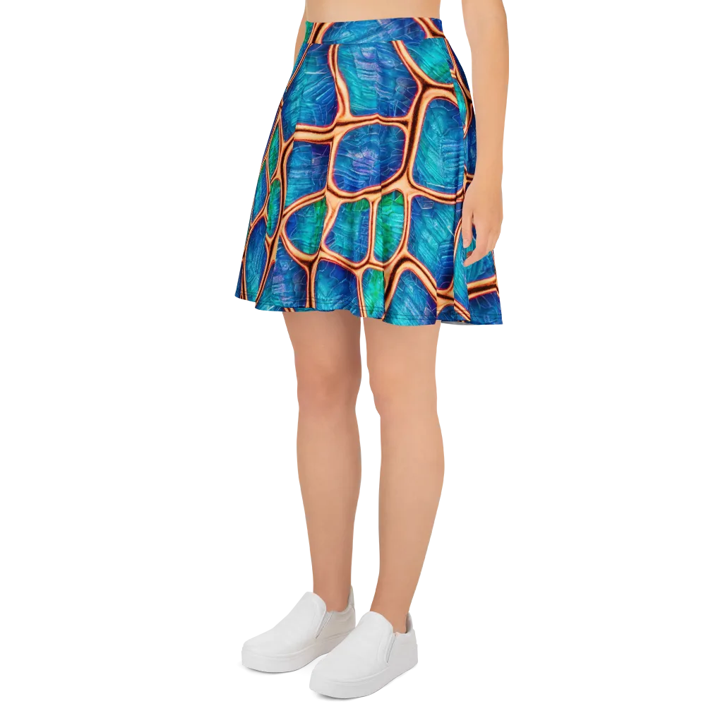 Amber Reef on Skater Skirt — Left