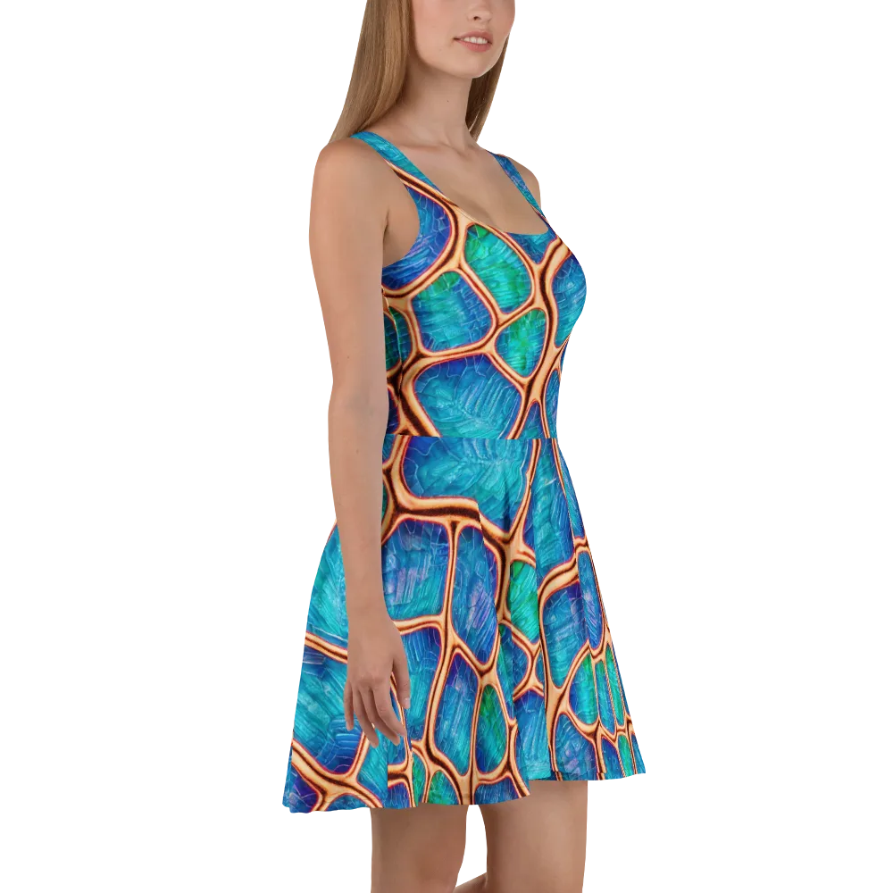 Amber Reef on Skater Dress — Right