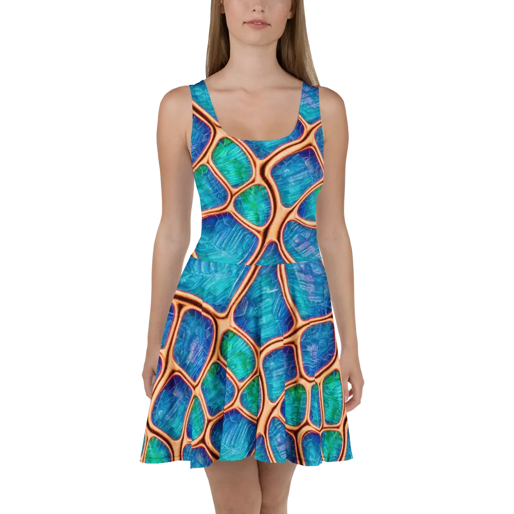 Amber Reef on Skater Dress — Front
