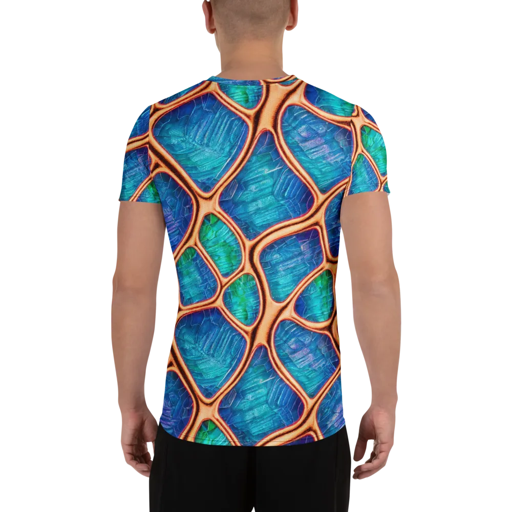 Amber Reef on Men's Athletic T-Shirt — Back