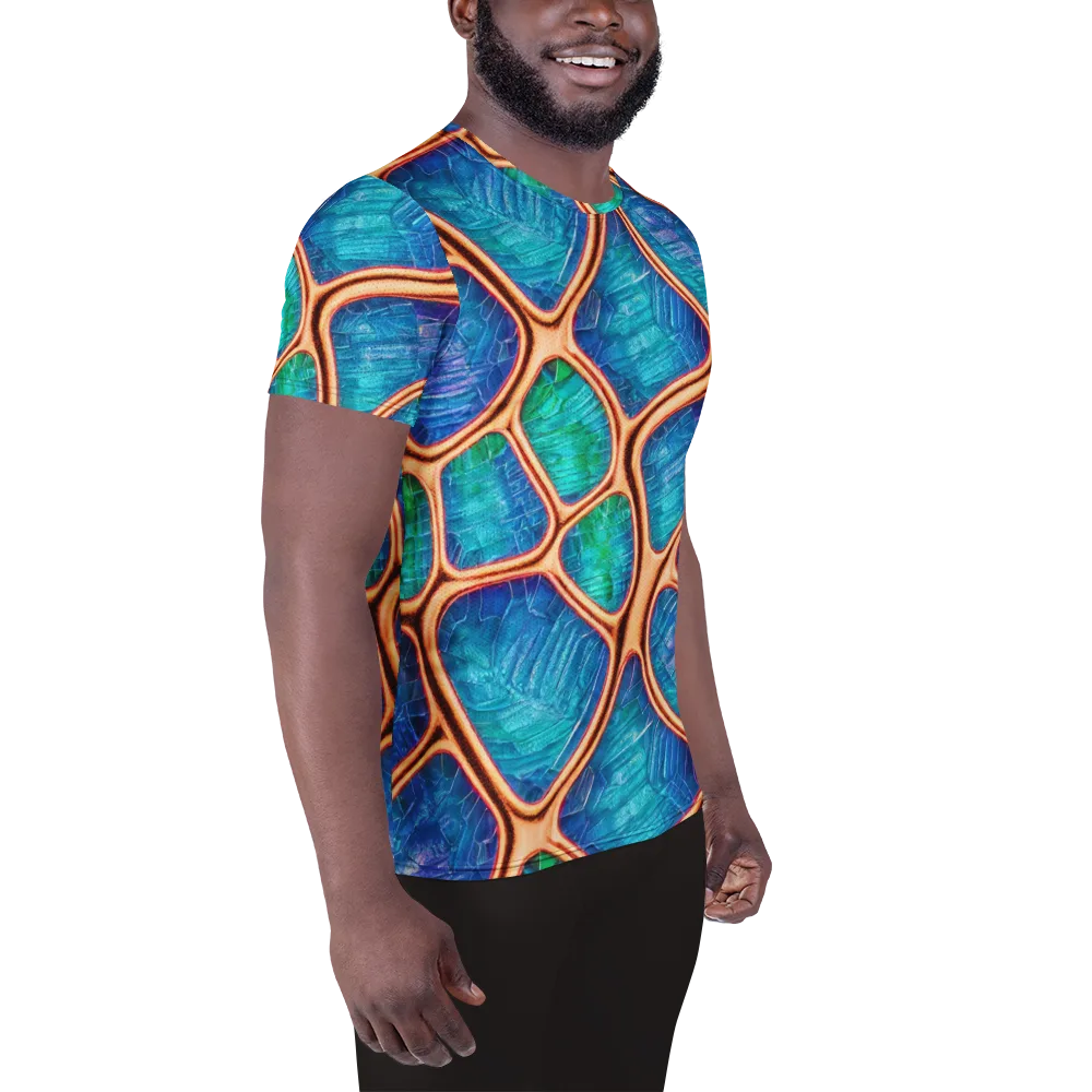 Amber Reef on Men's Athletic T-Shirt — Right