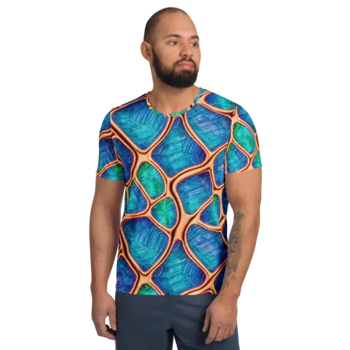 Amber Reef on a Men's Athletic T-Shirt