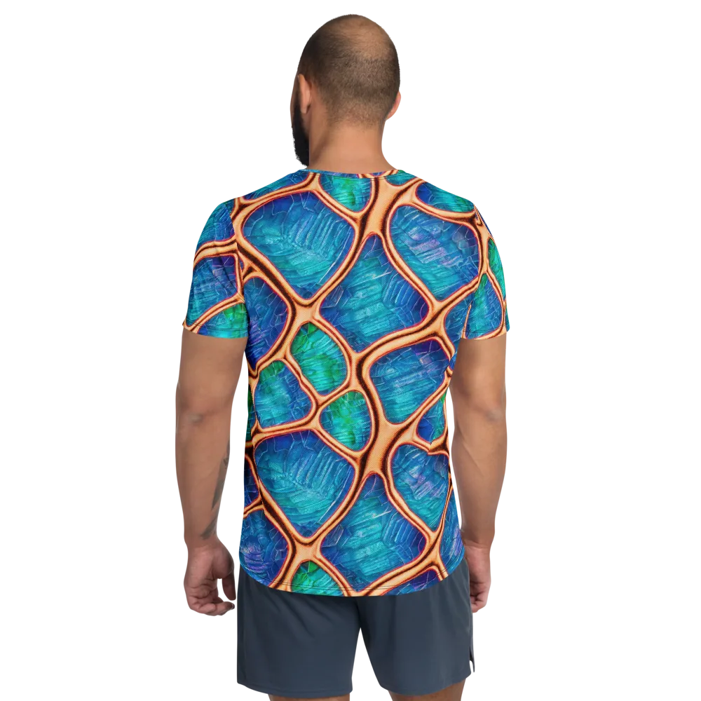 Amber Reef on Men's Athletic T-Shirt — Back