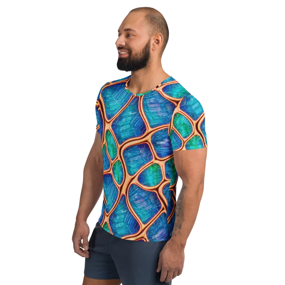 Amber Reef on Men's Athletic T-Shirt — Left