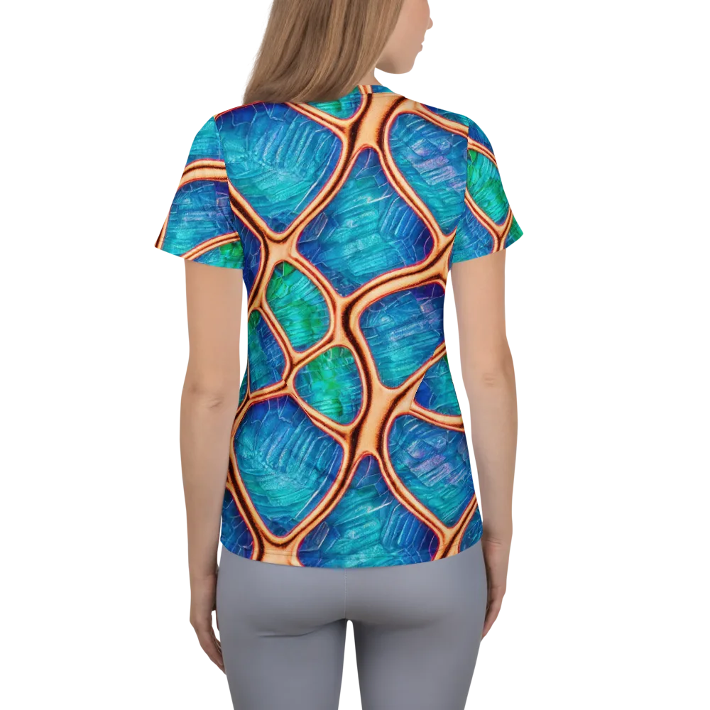 Amber Reef on Women's Athletic T-Shirt — Back