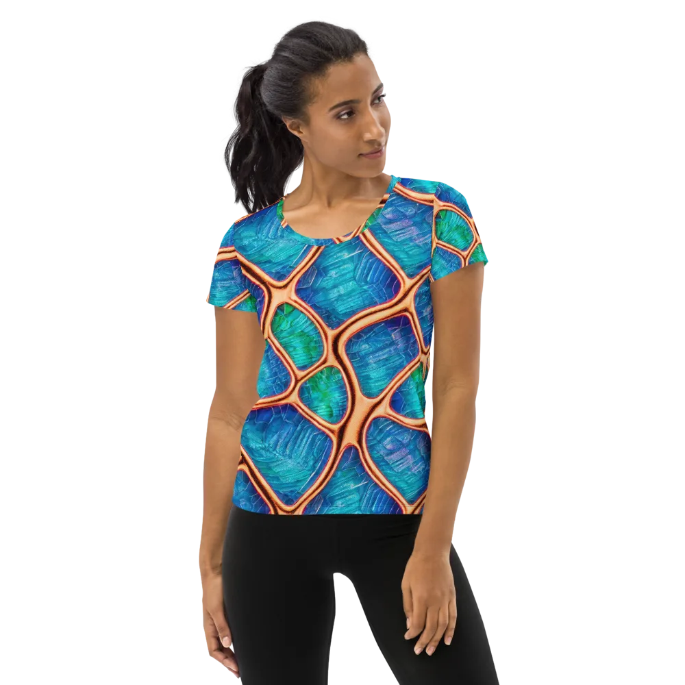 Amber Reef on Women's Athletic T-Shirt — Front