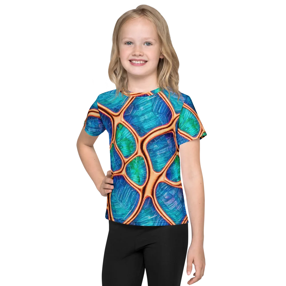 Amber Reef on Kids Crew Neck T-Shirt — Front