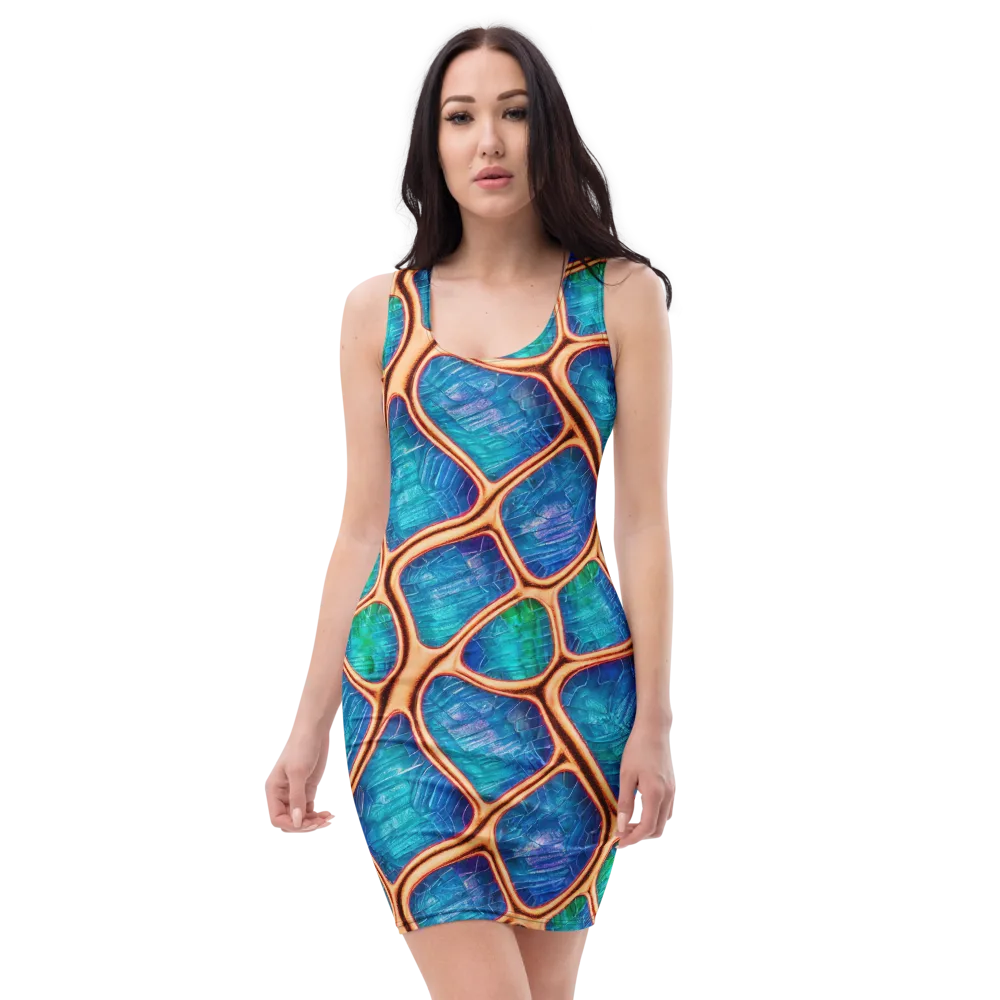 Amber Reef on Bodycon Dress — Front