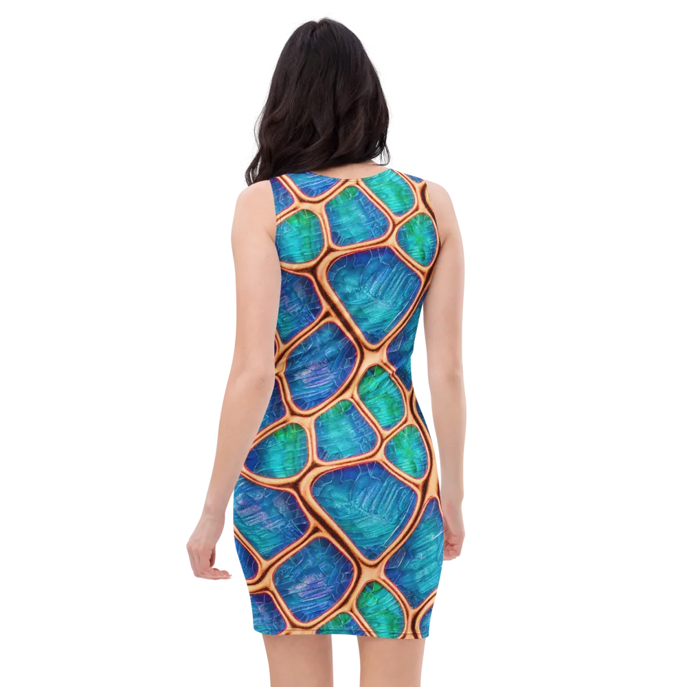 Amber Reef on Bodycon Dress — Back