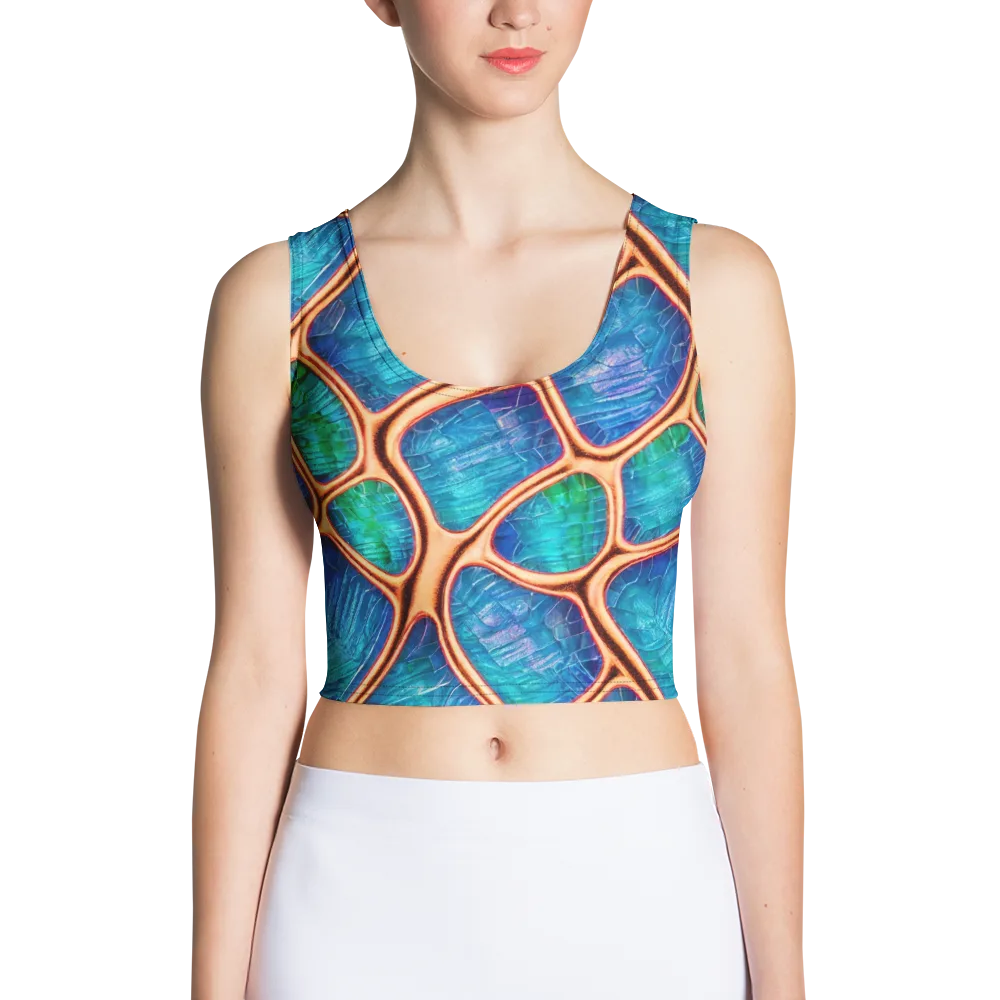 Amber Reef on Crop Top — Front
