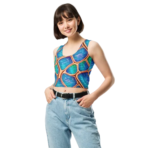 Amber Reef on a Crop Top