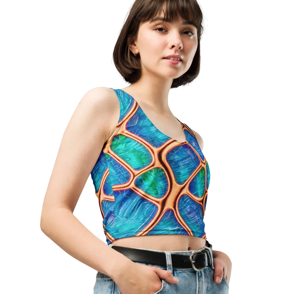 Amber Reef on Crop Top — Right Front