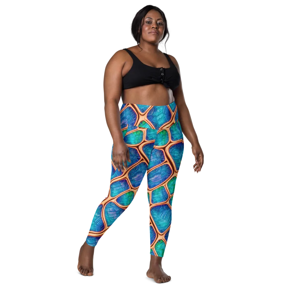 Amber Reef on Leggings with Pockets — Front