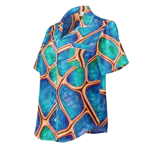 Amber Reef on a Women's Short Sleeve Pajama Top