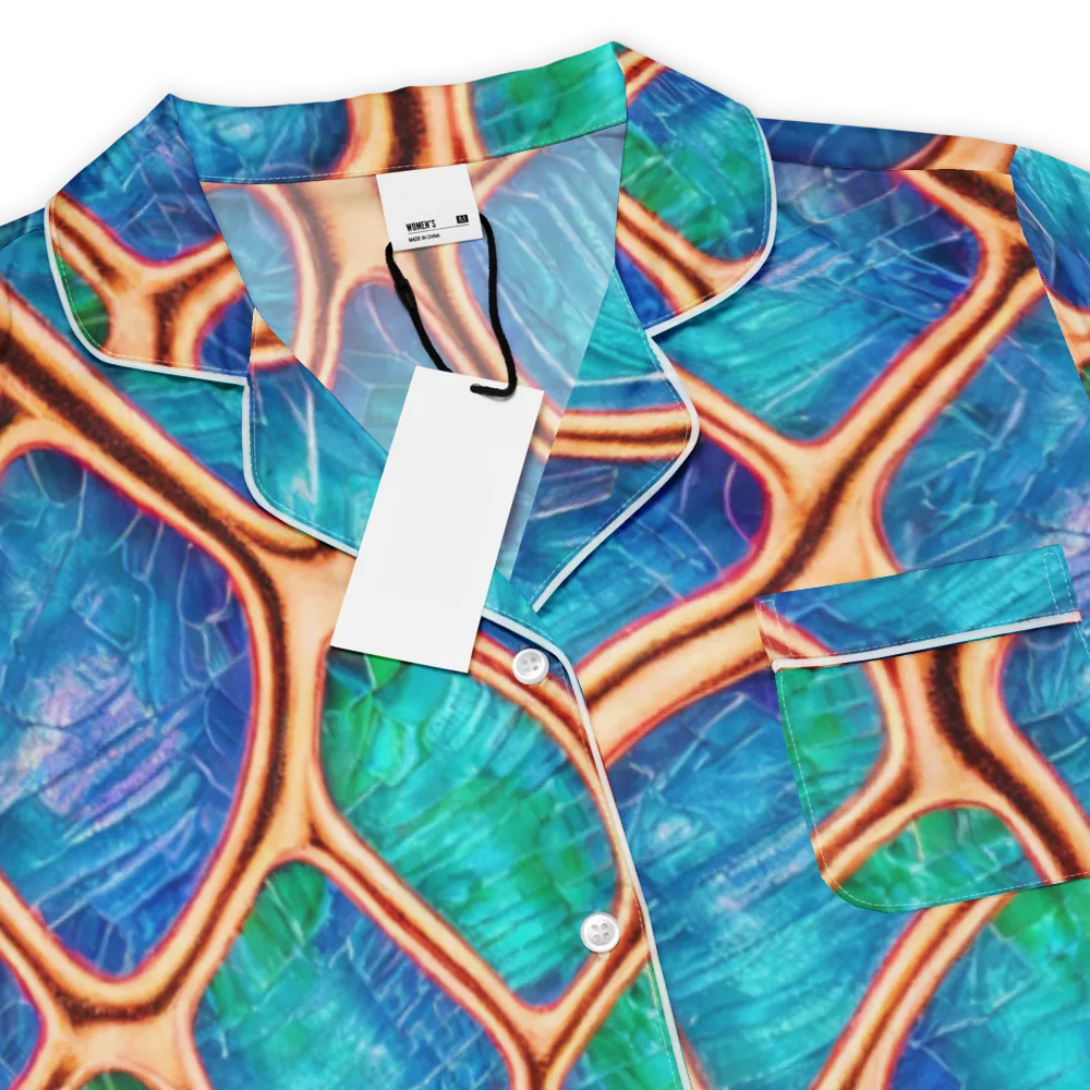 Amber Reef on Women's Short Sleeve Pajama Top — Product details