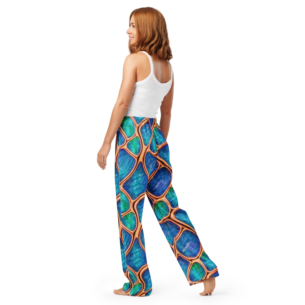 Amber Reef on Women's Pajama Pants — Back