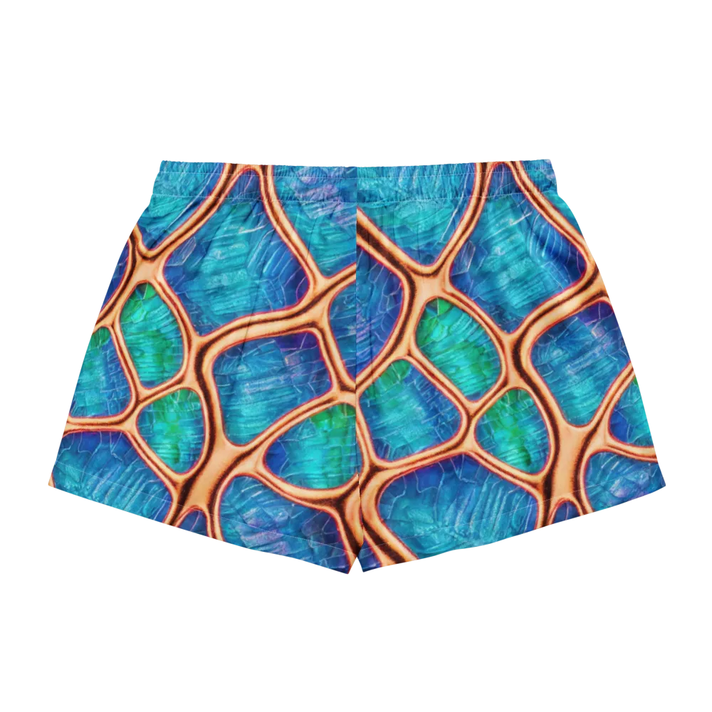 Amber Reef on Women's Pajama Shorts — Back