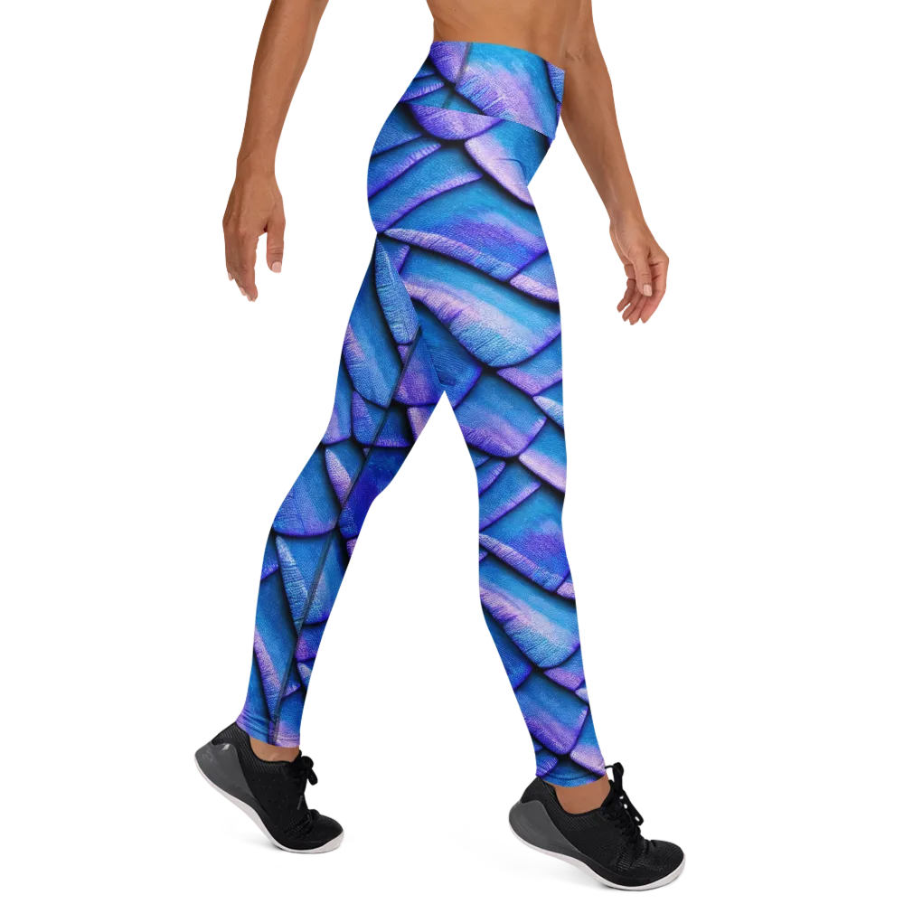 Electric Scales on Yoga Leggings — Right